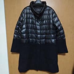 Leilian✨レリアン 大きいサイズ ダウンコート ブラック ドッキング 13