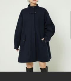 今期購入◆ウーリースタンドカラーフレアミニコートのサムネイル