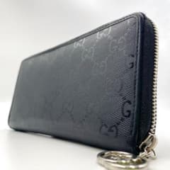 美品✨ グッチ GUCCI 長財布 ラウンドファスナー GG インプリメ 黒 革のサムネイル