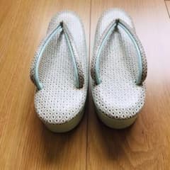 草履 未使用 総絞り着物共布仕立のサムネイル