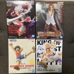 ワンピースルフィ&シャンクスフィギュア まとめ売り 4体セット - メルカリ