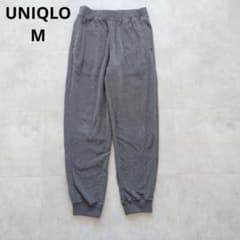 UNIQLO フリース ジョガーパンツ グレー M ウエストゴム