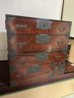 値下げ【送料込】桐たんす　昭和レトロのサムネイル