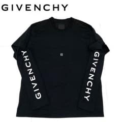 美品 GIVENCHY ロンT レイヤード ロングTシャツ ブラックS 現行