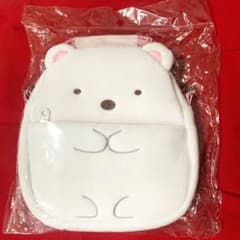 すみっコぐらし しろくま ぬいぐるみポシェット スマホホルダークリアポケット付きのサムネイル