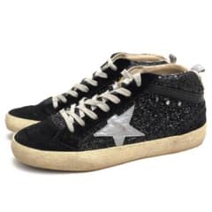 Golden Goose ハイカットレディース Mid Star ブラックのサムネイル