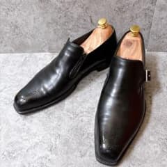 希少 SILVANO LATTANZI シルバノ ラッタンジ シングルモンク　革靴　ドレスシューズ 8 1/2 黒 希少 シルバノ ラッタンジ シングルモンク 革靴 ドレスシューズ 8 1/2