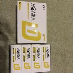 HONMA D1 Golf Balls, Yellow, 12 Balls