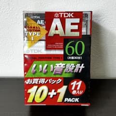 新品』TDK カセットテープ いい音設計 60分 AE-60F 11巻入り - メルカリ