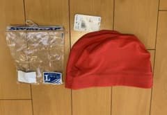 赤　メッシュ　スイムキャップ　Lのサムネイル