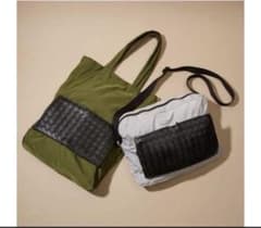 最終値下 BOTTEGA VENETA ナイロン×レザー トートバッグ - メルカリ