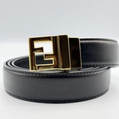 FENDI ズッカ　ベルト　FF ロゴ　キャンバス　レザー　金　ヴィンテージ ✨美品✨FENDI ベルト ズッカ FFロゴ ゴールド金具 レザー 男女兼用