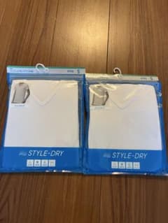 【新品】GU STYLE-DRY メッシュVネックT S 2枚セットのサムネイル