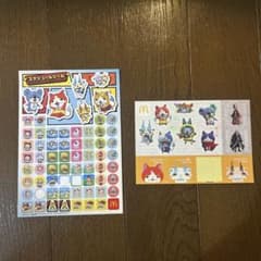 妖怪ウォッチ スケジュールシール＆キラキラシール　マクドナルド ハッピーセットのサムネイル