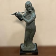 未使用 美品]イエローオニックス 布袋様 七福神 天然石 置物 縁起 美術