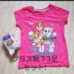 新品!! パウパトロール Tシャツ 靴下3足セット スカイ エベレスト ラブルのサムネイル