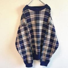 ゆるだぼ オーバーサイズ ニット セーター 古着のサムネイル