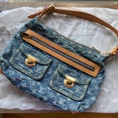VUITTON ヴィトン モノグラムデニム バギー PM ショルダーバッグ　美品のサムネイル