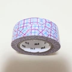 mt廃盤マスキングテープ チェックコラージュ ピンク 限定サイズ約18mm