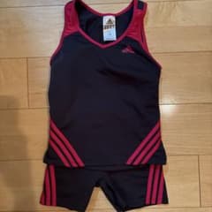 adidas スポーツ用水着 ネイビー/ピンクのサムネイル