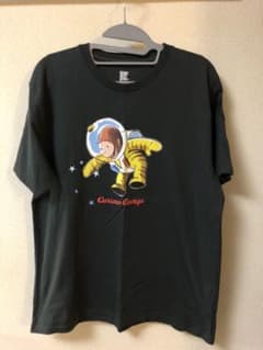 グラニフTシャツ おさるのジョージ スミクロ/白のサムネイル