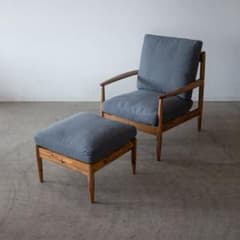 EDDA 1Pソファ オットマン付き 無垢材 アカシア 北欧 ラウンジチェア EDDA 1Pソファ オットマン付き 無垢材 アカシア 北欧 ラウンジチェア