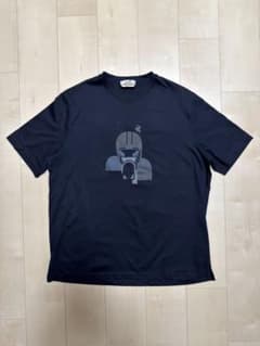 HERMESエルメス Tシャツ ネイビー 馬プリント使用3回の美品！ - メルカリ