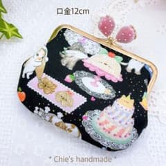 ユキエモン ＊クックキャッツ＊ がま口ポーチ ハンドメイド - メルカリ