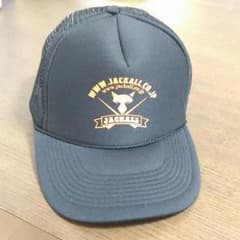 ジャッカル　メッシュキャップ（黒×オレンジ）のサムネイル