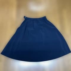 any SiS フレアスカート ネイビー 膝丈　Ｍのサムネイル