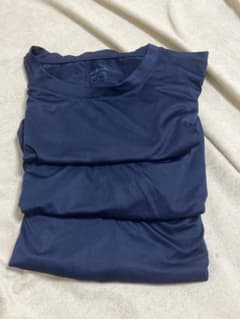 UNIQLO AIRism クルーネックTシャツ ネイビー Sサイズ 3着セットのサムネイル