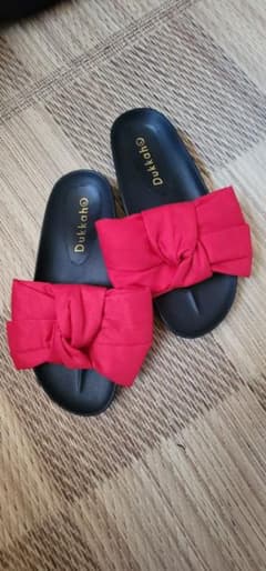新品・未使用　赤リボン　サンダル　Lサイズ　浴衣にも♪　夏祭り　花火のサムネイル
