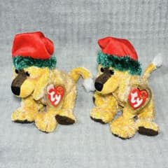 Ty　ビーニーベイビーズ　犬　サンタ　帽子　ぬいぐるみ　セット　まとめ売り　イヌのサムネイル