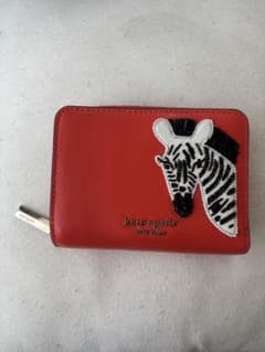 kate spade 二つ折り財布 アニマル ゼブラ - メルカリ
