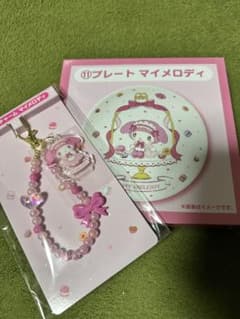 サンリオ当たりぐじ　マイメロクロミ ビーズチャーム　プレート　2点セットのサムネイル