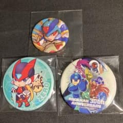 ロックマンシリーズ×ばくだん焼本舗 缶バッジ コピーエックス 30th缶