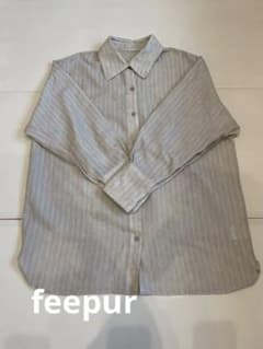 feepur 長袖ストライプシアーシャツのサムネイル