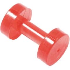 ボディピアス 透明ピアス フレッシュトンネル アクリル 6G レッド