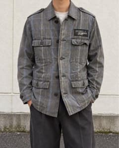 HYSTERIC GLAMOUR チェック ミリタリージャケットのサムネイル