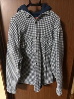 Supreme Houndstooth Flannel Hooded Shirtのサムネイル