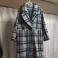 BROWNY STANDARD チェック柄ロングコート Fのサムネイル