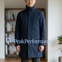 Peak Performance ステンカラーコート ネイビー Peak Performance ステンカラーコート ネイビー - メルカリ