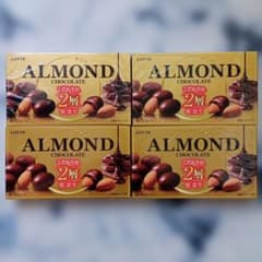 LOTTE アーモンドチョコレート こだわりの2層仕立て 4箱セット - メルカリ