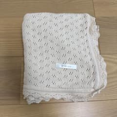 blanco ベビーニットブランケット ベージュ - メルカリ