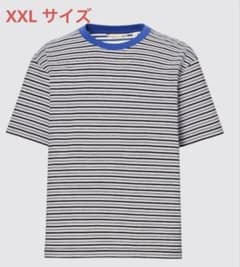 【値下げ】UNIQLO×MARNI ボーダー Tシャツ XXL/ブルーのサムネイル