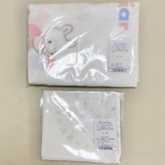 [匿名配送]familiar ベビー おぼろバスタオル&ハンカチのサムネイル