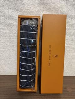UNITED ARROWS 晴雨兼用ストライプ折りたたみ傘のサムネイル