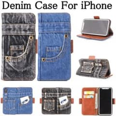 iphone8 ケース 手帳型  デニムのサムネイル