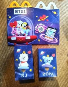 マクドナルド BT21 RJ KOYA フィギュア 2個セットのサムネイル