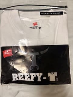 Hanes BEEFY-T クルーネック Tシャツ ホワイト XSのサムネイル